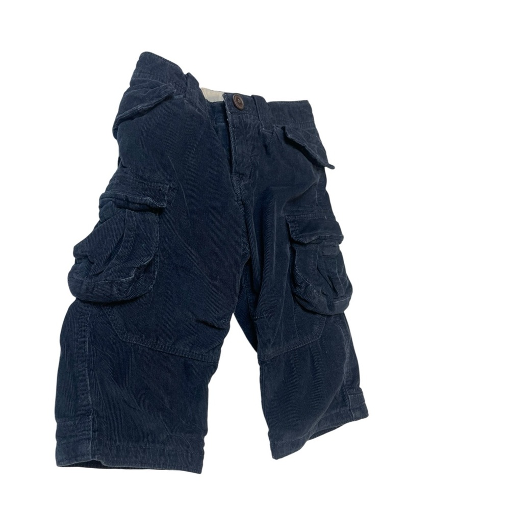 Cargo pants navy blue corduroy baby Gap 12-18 m lined